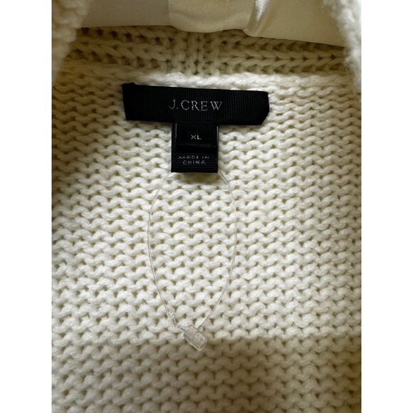 NWOT - J. CREW Long Open Cardigan Sweater, Cotton/Merino Wool Blend, Sz XL - Picture 7 of 11